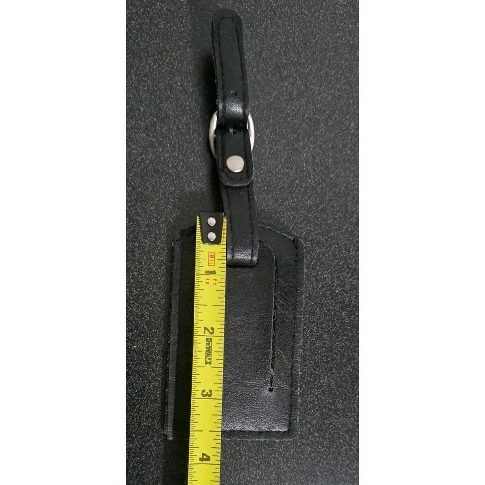 NEW United States US Army Leather Luggage Tag With‎ Buckle USA Military Veterans